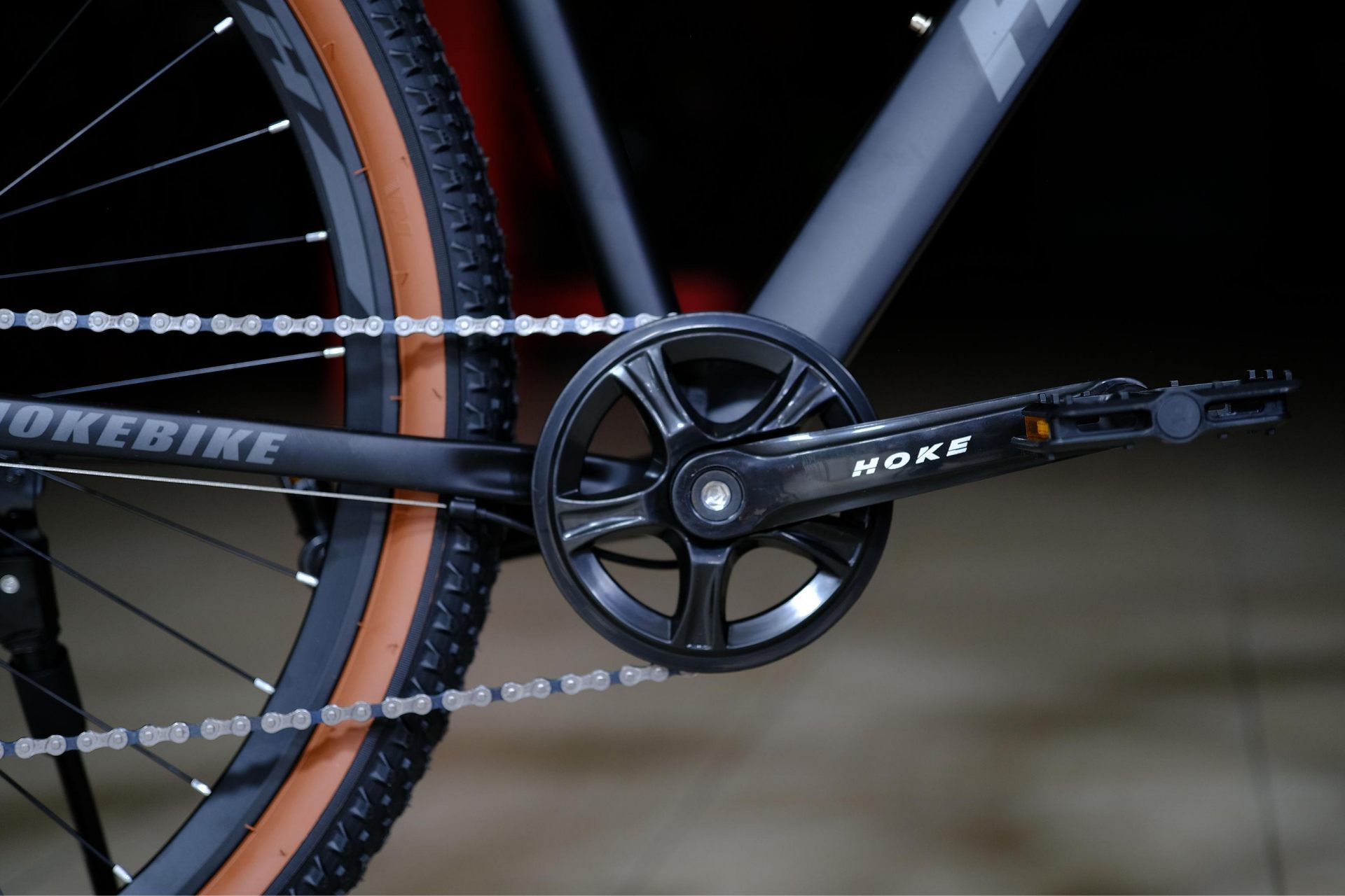 Система (шатун) сталь 36T под квадрат
 HOKE ONE WAY 29 матовый чёрный 17