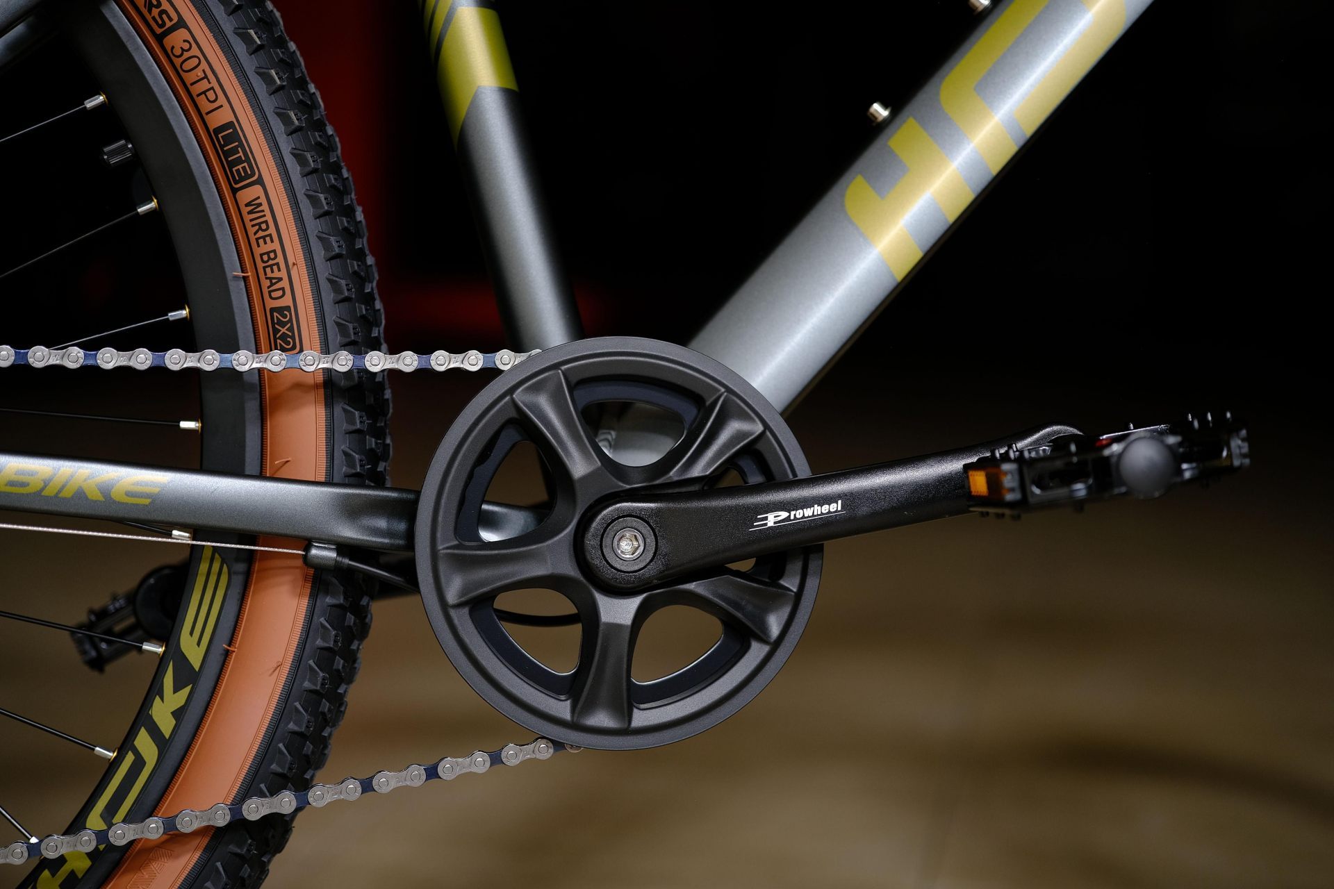 Система (шатун) алюминий Prowheel  HOKE ONE STUNT 26 матовый серый
