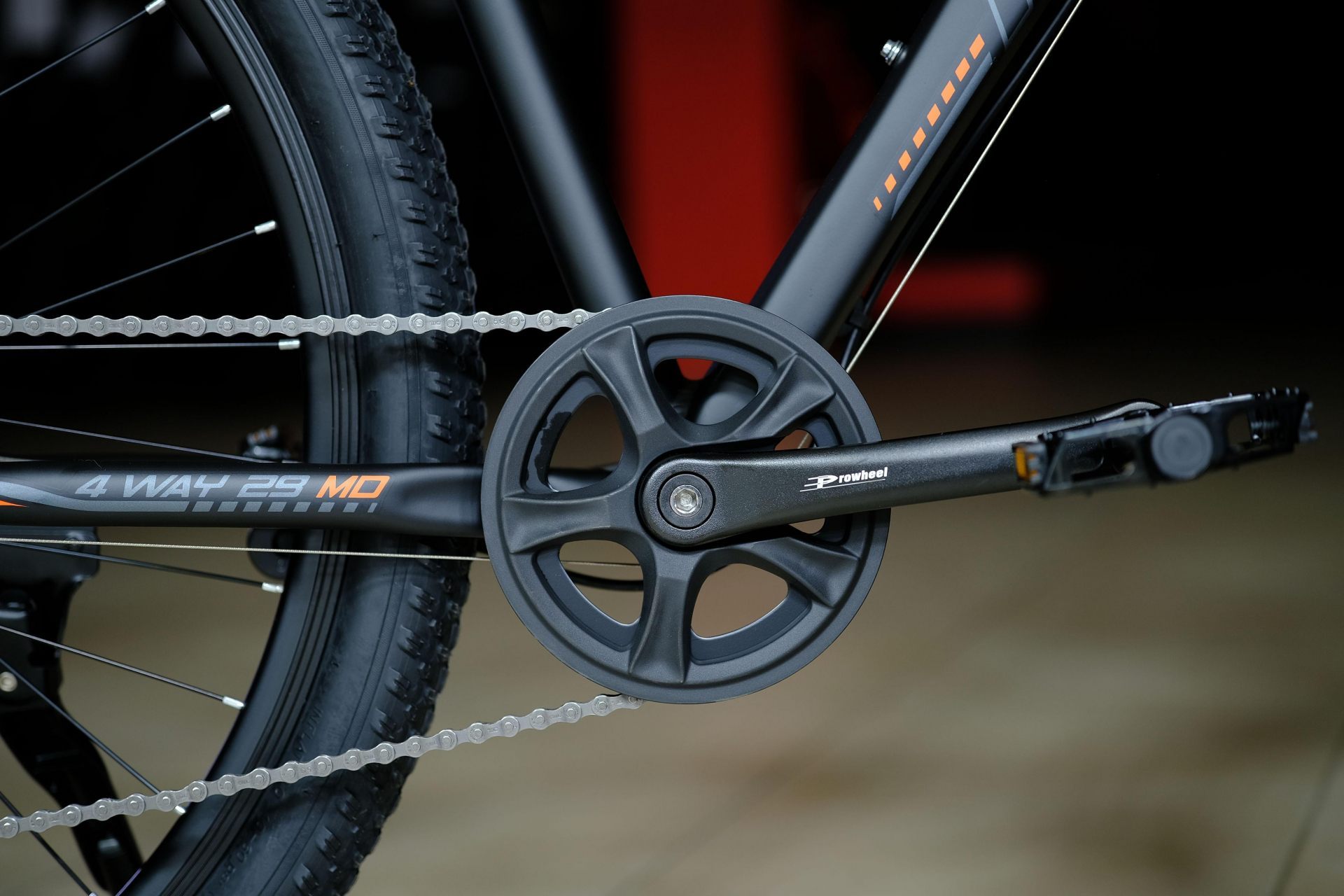 Система (шатун) алюминий 36T под квадрат Prowheel
 HOKE 4 Way 29 HD матовый чёрный-оранжевый 19